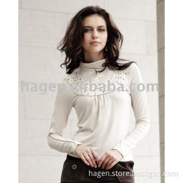 ladies' fashion t-shirt for autumn/winter wear